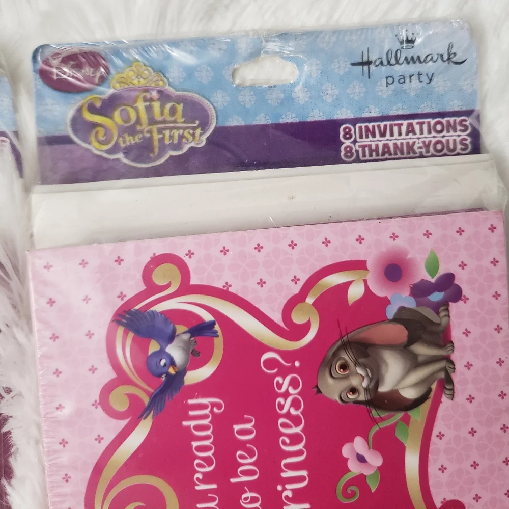 Party Invitations & Thank you notes princess theme